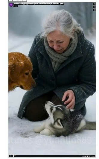 M2109007Husky puppy no front legs has been abandoned by its owner. #p…_part2