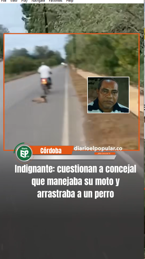 M3009002_Indignante cuestionan a concejal que manejaba su moto y arrastraba a un perro_part2