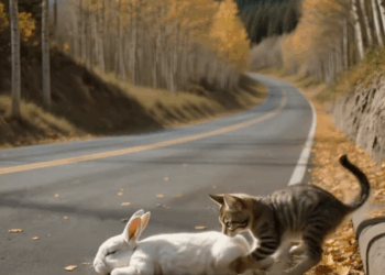 M9010001_The moment a kitten stopped a car and saved a life #kitten #catsoftiktiok #fpy #aicat #catrescue _part2