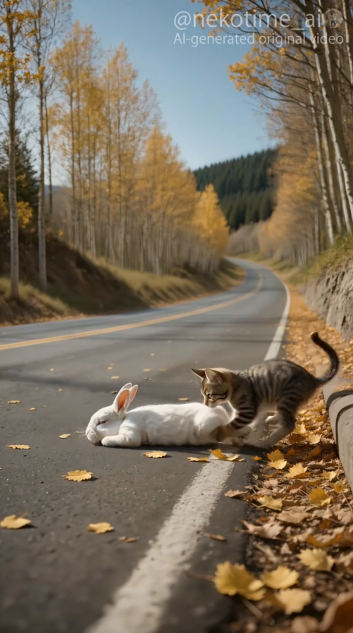 M9010001_The moment a kitten stopped a car and saved a life #kitten #catsoftiktiok #fpy #aicat #catrescue _part2