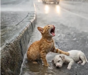 V1601006_Baby Kitten Tried Everything Possible to Save Its Friend_part2