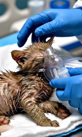 V1601024From the edge of death to a room full of life. � This little fighter didn’t give up… and t